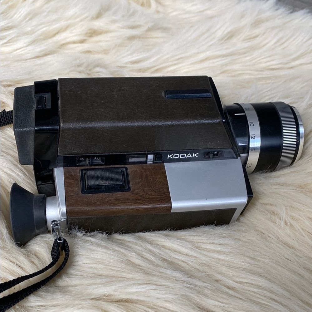 Kodak Vintage Movie Camera XL55 Made in USA - Black and Silver
